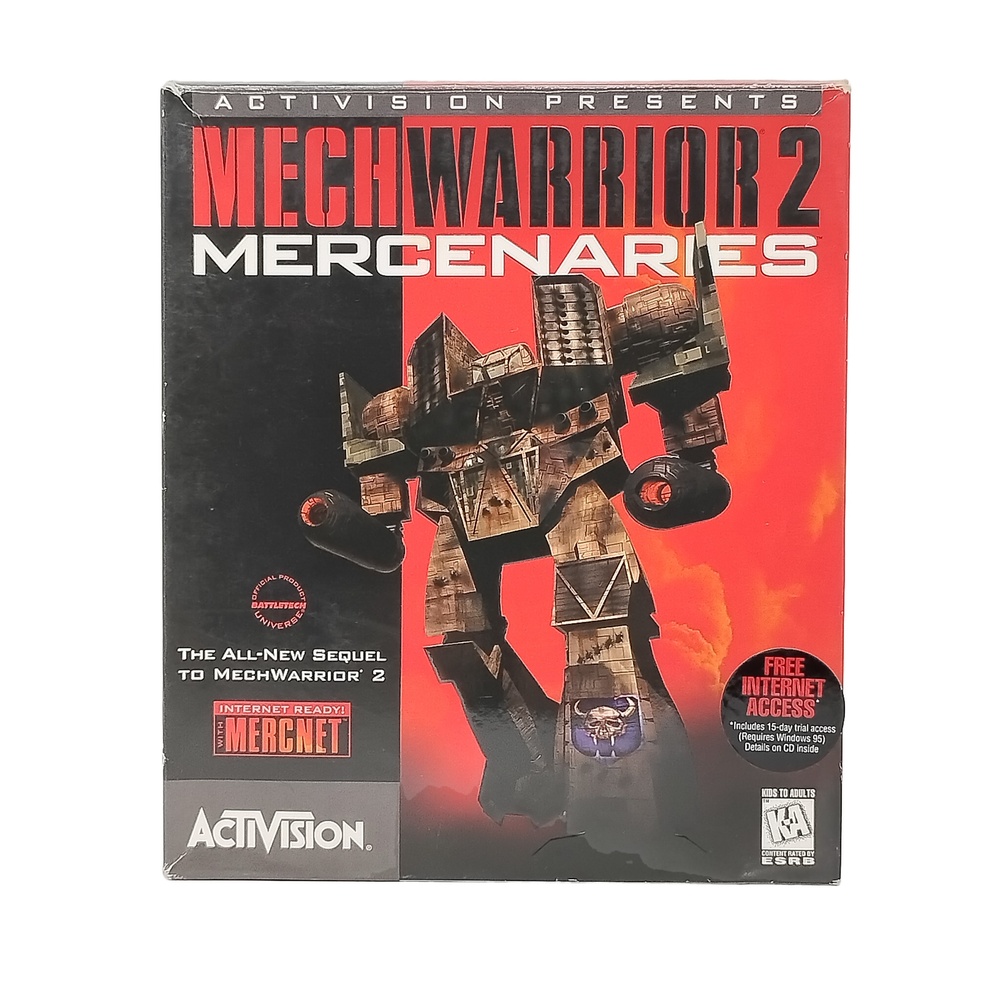 MechWarrior 2 Mercenaries PC Game 1996 Big Box Activision FASA Simulation Retro